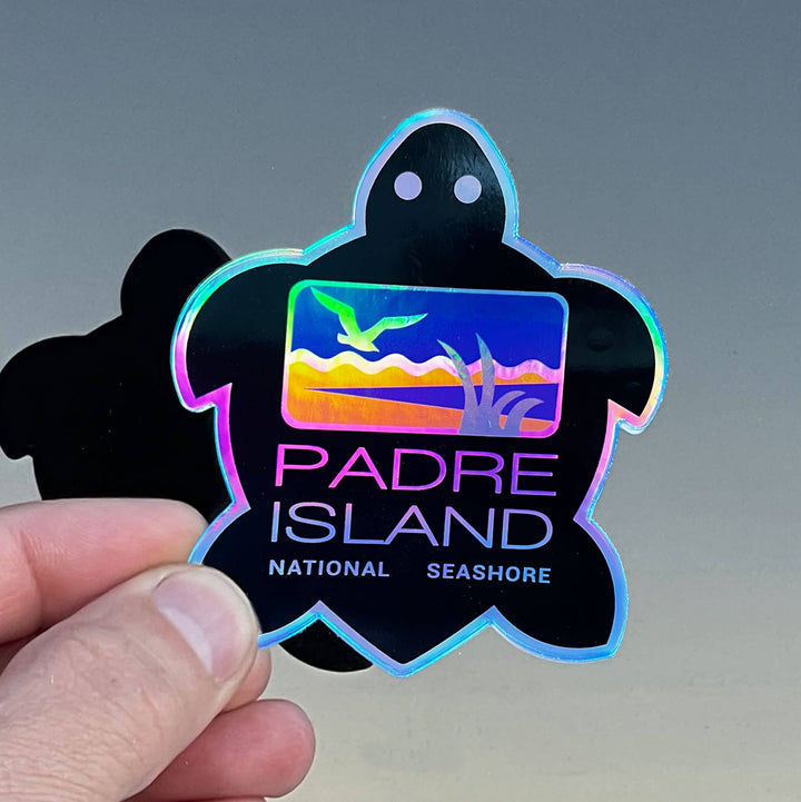 Padre Island Holographic Sticker