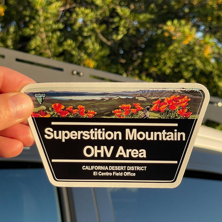 Superstition Mountain OHV Sticker